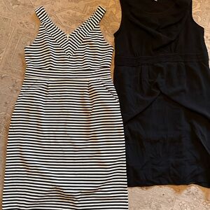 Motherhood Black and White Striped Maternity Work Dress Lot